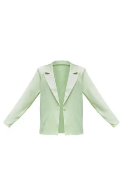 Best PrettyLittleThing Woven Oversized Suit Jacket Pastel Green