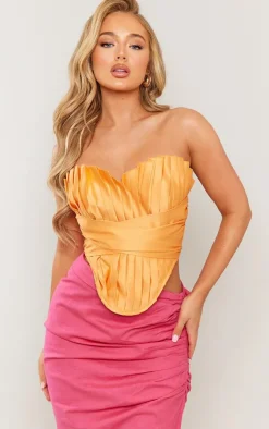 PrettyLittleThing Corsets*Pleated Drape Front Corset
