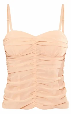 PrettyLittleThing Camisole*Chiffon Extreme Ruched Cami Top