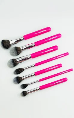 PrettyLittleThing Makeup Brushes & Tools*Peaches & Cream Essential 7 Piece Face Brush Set (Worth £45)