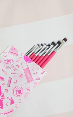 PrettyLittleThing Makeup Brushes & Tools*Peaches & Cream Essential 8 Piece Eye Brush Set