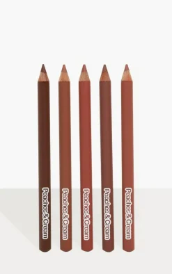 PrettyLittleThing Lip Liners*Peaches & Cream Hold The Line 5 Pack Lip Liners