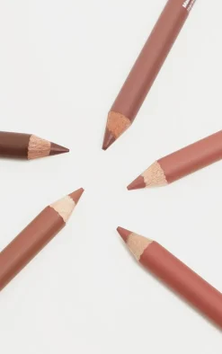 PrettyLittleThing Lip Liners*Peaches & Cream Hold The Line 5 Pack Lip Liners
