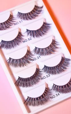 PrettyLittleThing False Eyelashes*Peaches & Cream Long False Lash 5 Pack