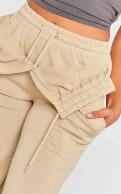 Pebble Exposed Waist Straight Leg Sweatpants