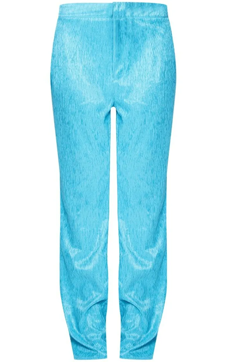 Sale PrettyLittleThing Petite Tailored Pants Aqua Blue
