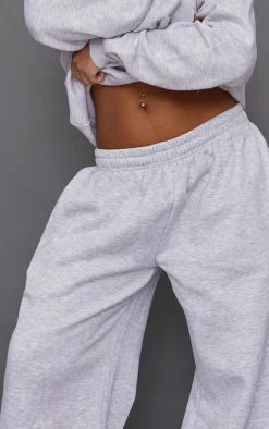 Petite Ash Grey Super Wide Leg Sweatpants