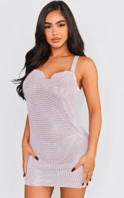 Petite Chainmail Mini Dress-PrettyLittleThing Outlet