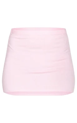 Best PrettyLittleThing Petite Knitted Micro Mini Skirt Baby Pink