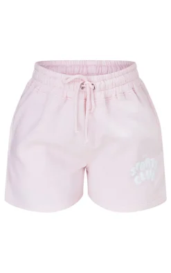 Outlet PrettyLittleThing Petite Sports Club Sweat Shorts Baby Pink