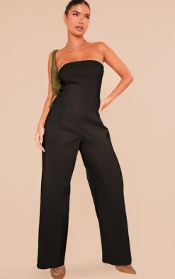 Petite Bandeau Wide Leg Jumpsuit-PrettyLittleThing Clearance