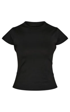 PrettyLittleThing T-Shirts*Petite Basic Cotton Blend Fitted Crew Neck T Shirt