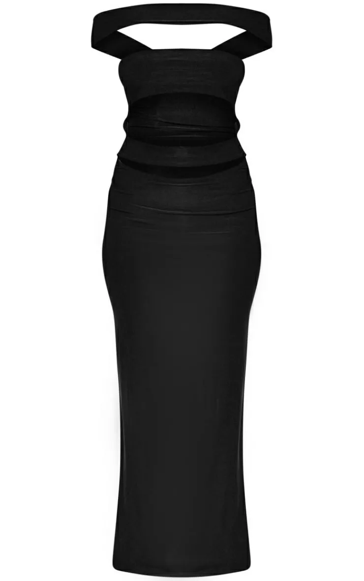 Petite Cut-out Bandeau Maxi Dress-PrettyLittleThing Best