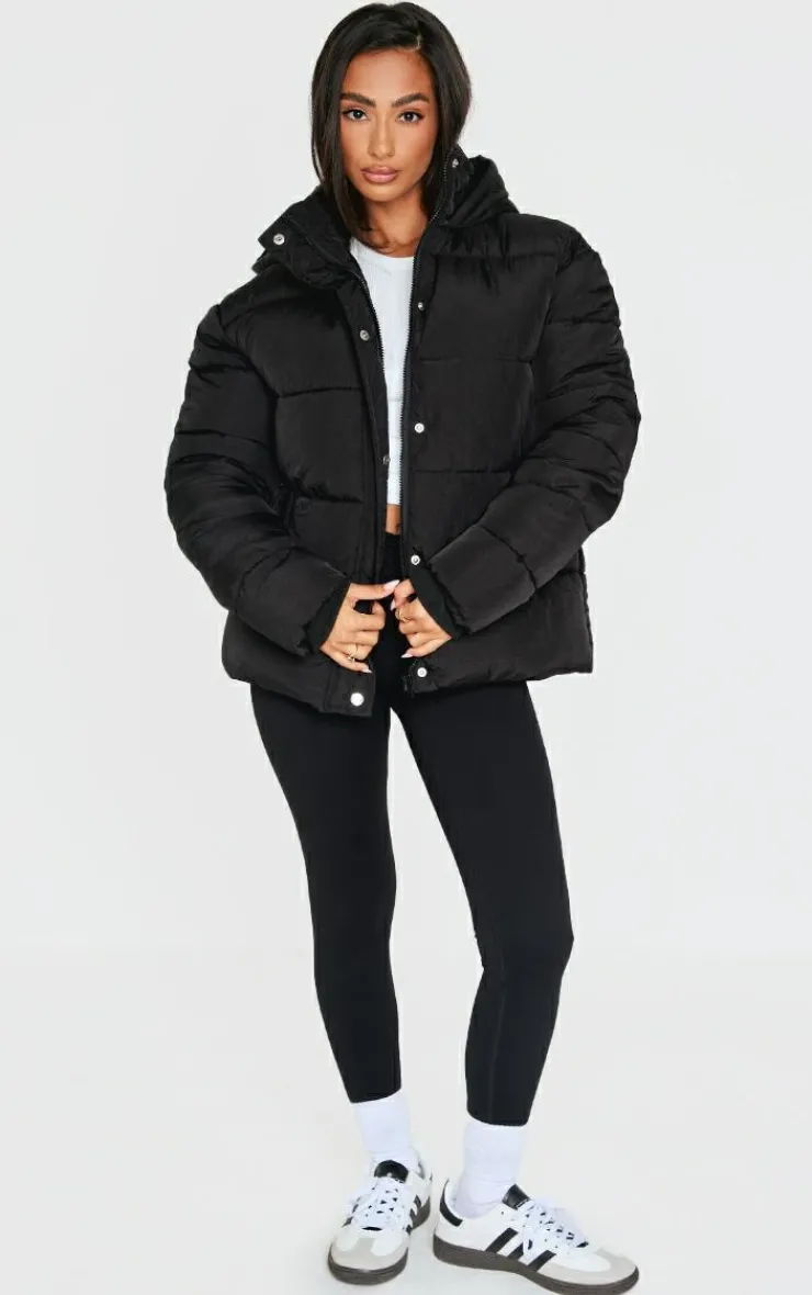 PrettyLittleThing Puffer Jackets*Petite Hooded Puffer Jacket
