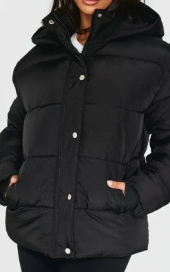 PrettyLittleThing Puffer Jackets*Petite Hooded Puffer Jacket