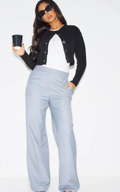 PrettyLittleThing Cardigans*Petite Knitted Button Up Cardigan