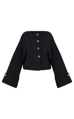 PrettyLittleThing Cardigans*Petite Knitted Turn Up Sleeve Cardigan