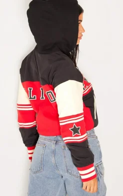 PrettyLittleThing Bomber Jackets*Petite Long Sleeve Hooded Bomber