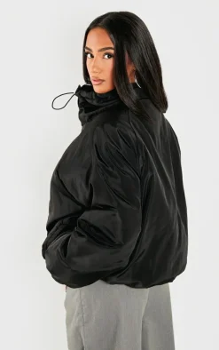 PrettyLittleThing Puffer Jackets*Petite Longline Pocket Detail Puffer Coat