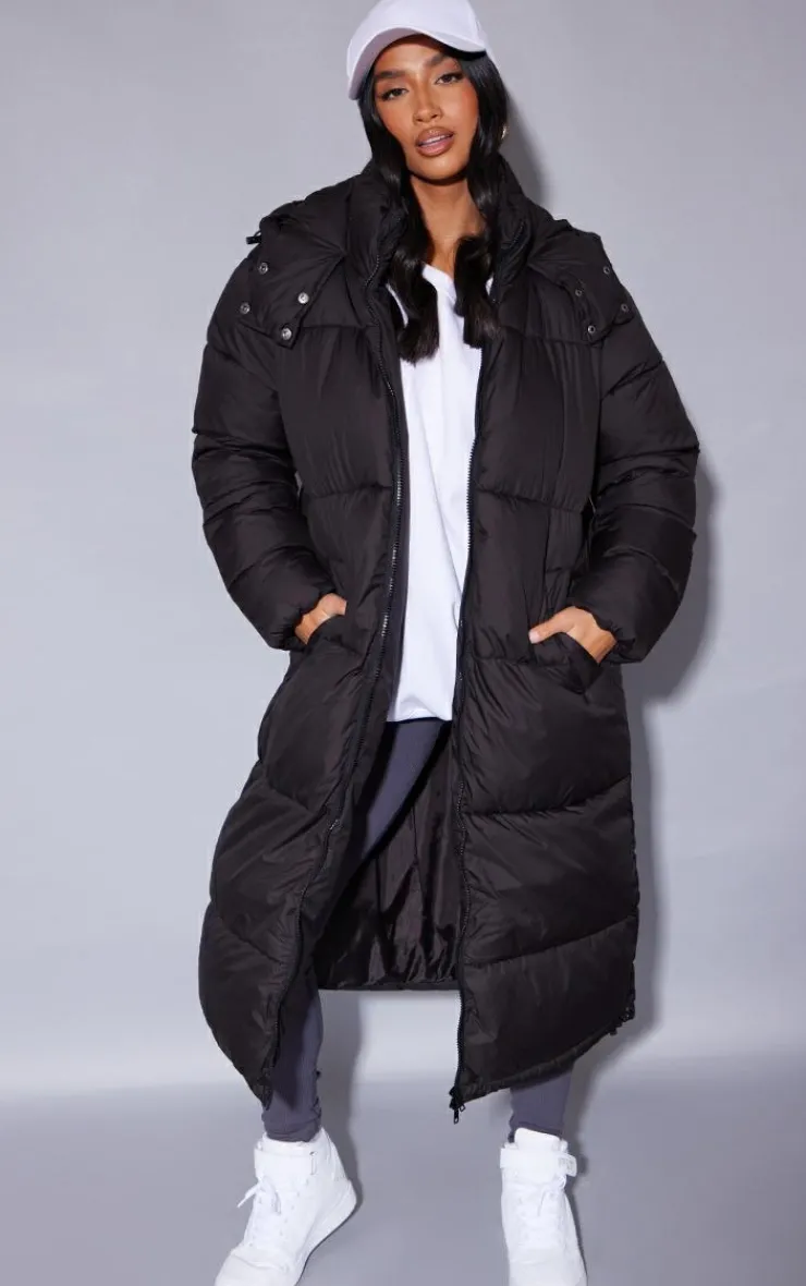 PrettyLittleThing Puffer Jackets*Petite Longline Puffer Coat