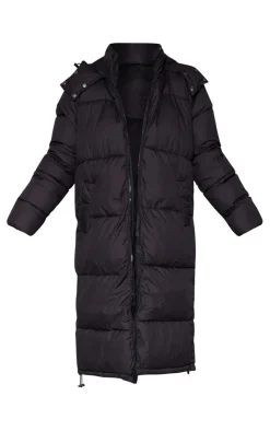 PrettyLittleThing Puffer Jackets*Petite Longline Puffer Coat