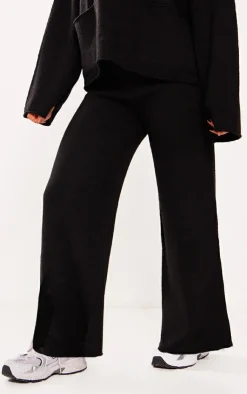 PrettyLittleThing Knitted Two Piece Sets*Petite Luxe Knit Wide Leg Pants