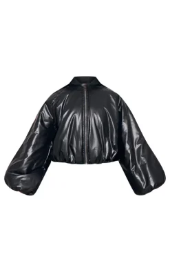 PrettyLittleThing Puffer Jackets*Petite Oversized Bomber Puffer Jacket