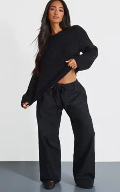 PrettyLittleThing Oversized Sweaters*Petite Oversized Fluffy Knitted Sweater
