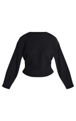 PrettyLittleThing Oversized Sweaters*Petite Oversized Fluffy Knitted Sweater