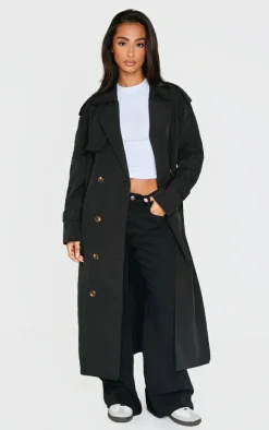 PrettyLittleThing Trench Coats*Petite Oversized Trench Coat