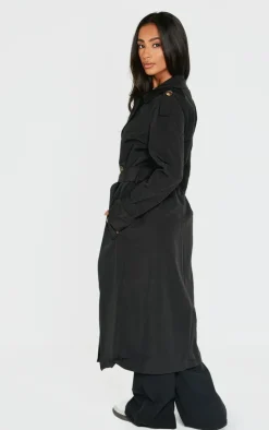 PrettyLittleThing Trench Coats*Petite Oversized Trench Coat