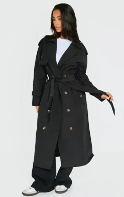 PrettyLittleThing Trench Coats*Petite Oversized Trench Coat