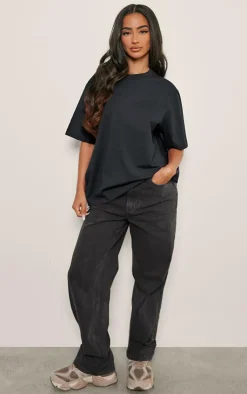 PrettyLittleThing T-Shirts*Petite Premium Cotton Oversized T-shirt