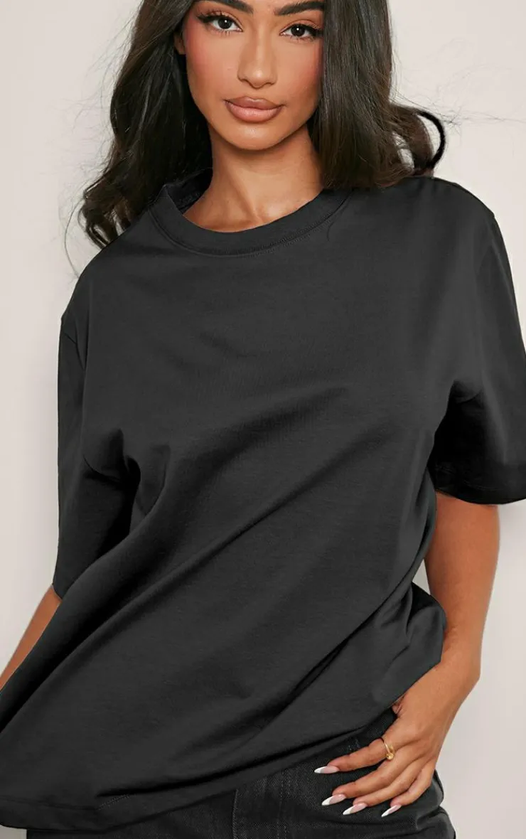 PrettyLittleThing T-Shirts*Petite Premium Cotton Oversized T-shirt
