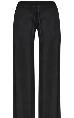 PrettyLittleThing Christmas Shop*Petite Premium Woven Drawstring Waistband Low Rise Pants