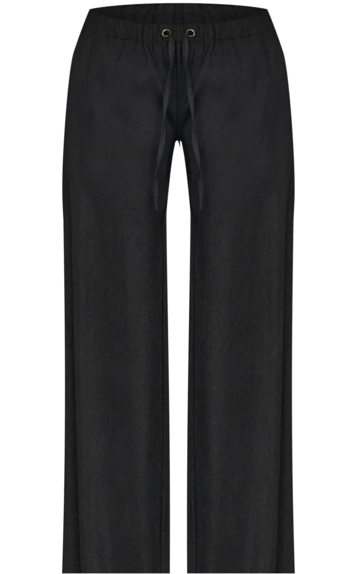 PrettyLittleThing Christmas Shop*Petite Premium Woven Drawstring Waistband Low Rise Pants