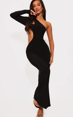 Petite Slinky Cut Out Maxi Dress-PrettyLittleThing Sale