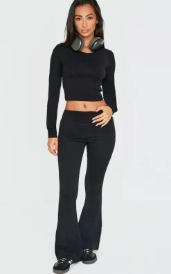 PrettyLittleThing Snatched*Petite Snatched Sculpt Foldover Pants