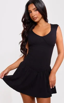 PrettyLittleThing Snatched*Petite Snatched Sculpt Sleeveless Mini Dress