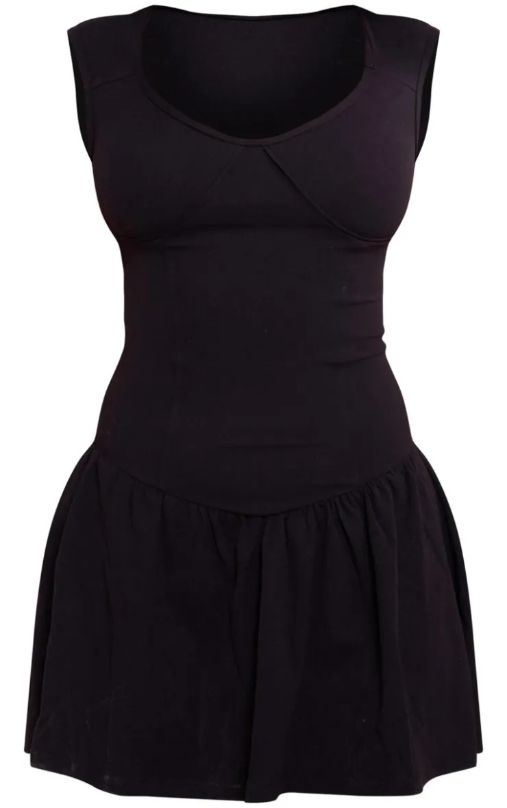 PrettyLittleThing Snatched*Petite Snatched Sculpt Sleeveless Mini Dress
