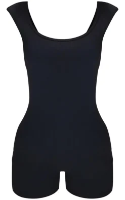 PrettyLittleThing Unitards*Petite Snatched Sculpt Open Back Unitard
