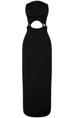 Petite Soft Touch Cut Out Maxi Dress With Knot Details-PrettyLittleThing Discount