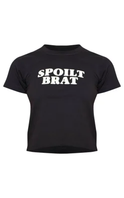PrettyLittleThing T-Shirts*Petite Spoilt Brat Fitted T-shirt
