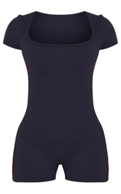 PrettyLittleThing Unitards*Petite Square Neck Snatched Sculpt Unitard