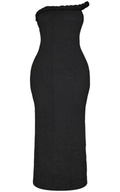 Petite Textured Twist Detail Maxi Dress-PrettyLittleThing Outlet