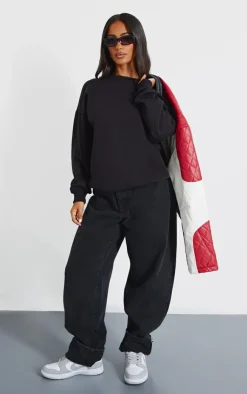 PrettyLittleThing Basic Tops*Petite Ultimate Basic Oversized Sweatshirt