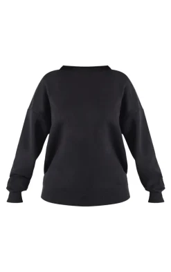 PrettyLittleThing Basic Tops*Petite Ultimate Basic Oversized Sweatshirt