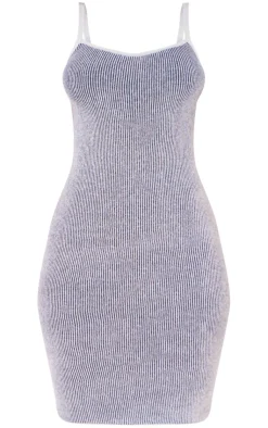 Petite Contrast Knit Mini Dress-PrettyLittleThing Outlet