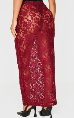 Petite Lace Maxi Skirt-PrettyLittleThing New
