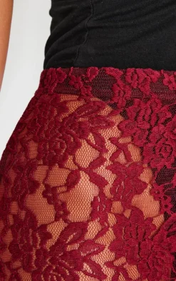 Petite Lace Maxi Skirt-PrettyLittleThing New